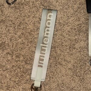 Lululemon Athletica Silver and Gray Keychain